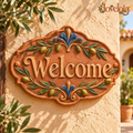 Terracotta Welcome Wall Plaque image 1
