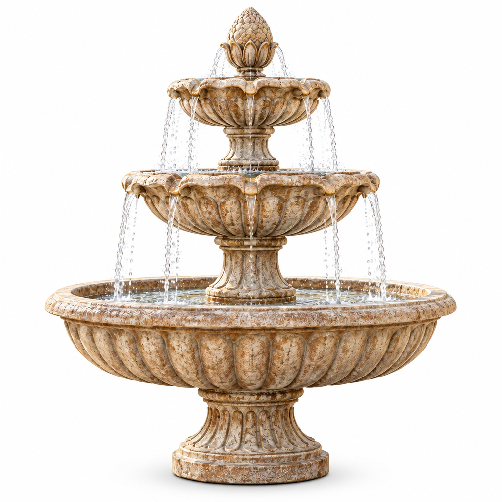 Tiered Courtyard Water Fountain image 3