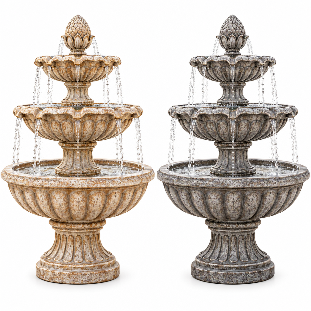 Tiered Courtyard Water Fountain image 4