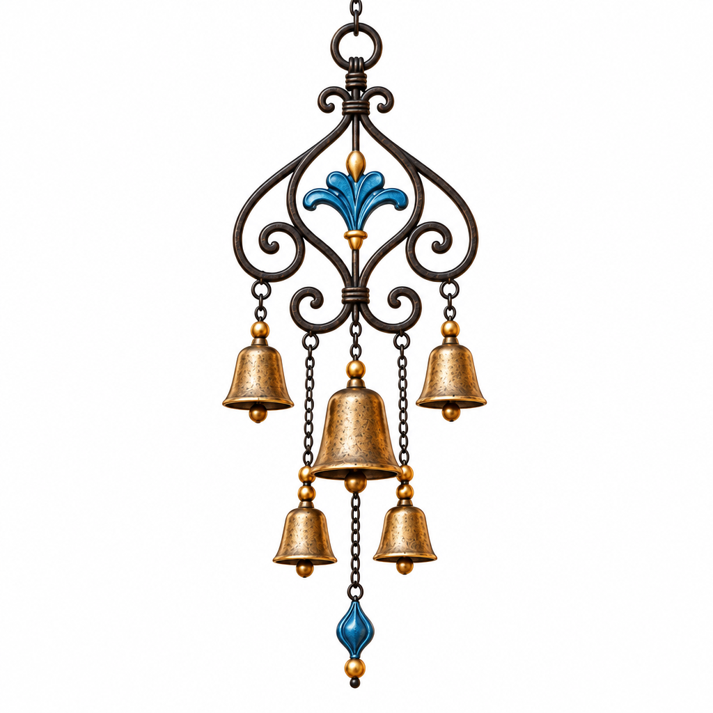 Wrought Iron Wind Bell Chime image 2