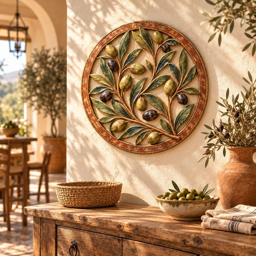 Olive Branch Decorative Wall Medallion image 2