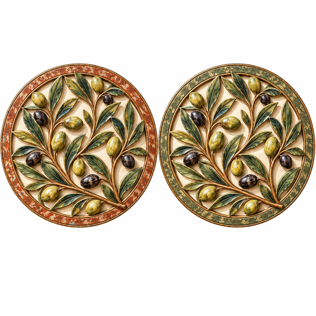 Olive Branch Decorative Wall Medallion image 3