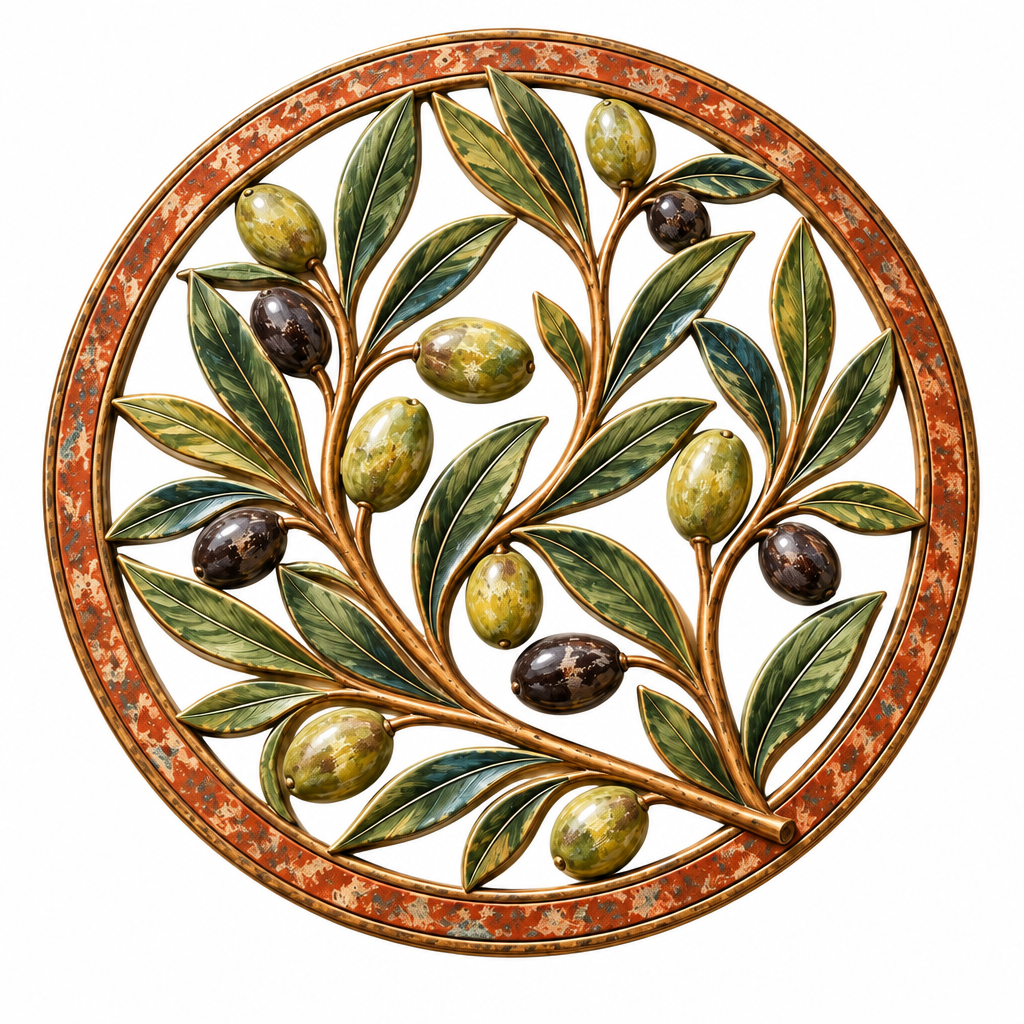 Olive Branch Decorative Wall Medallion image 5