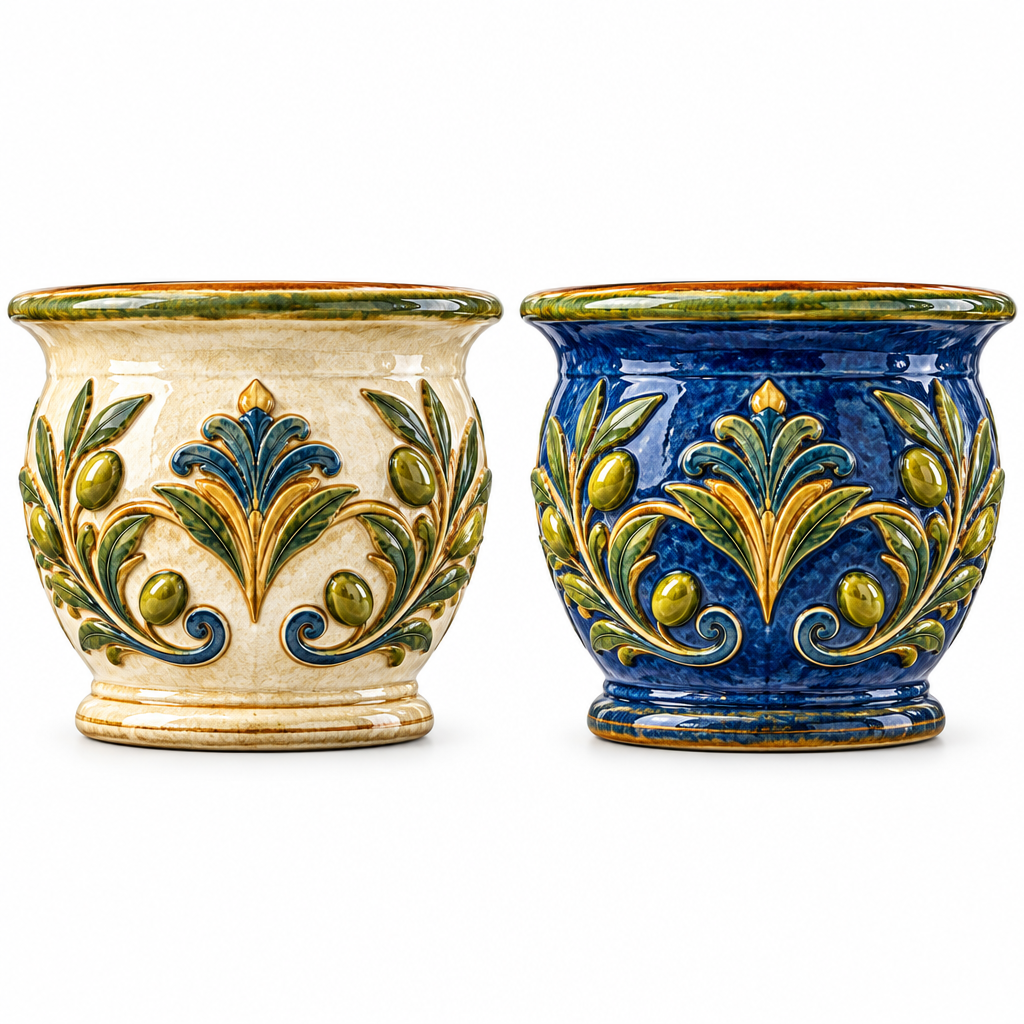 Glazed Terracotta Planter Pot image 3