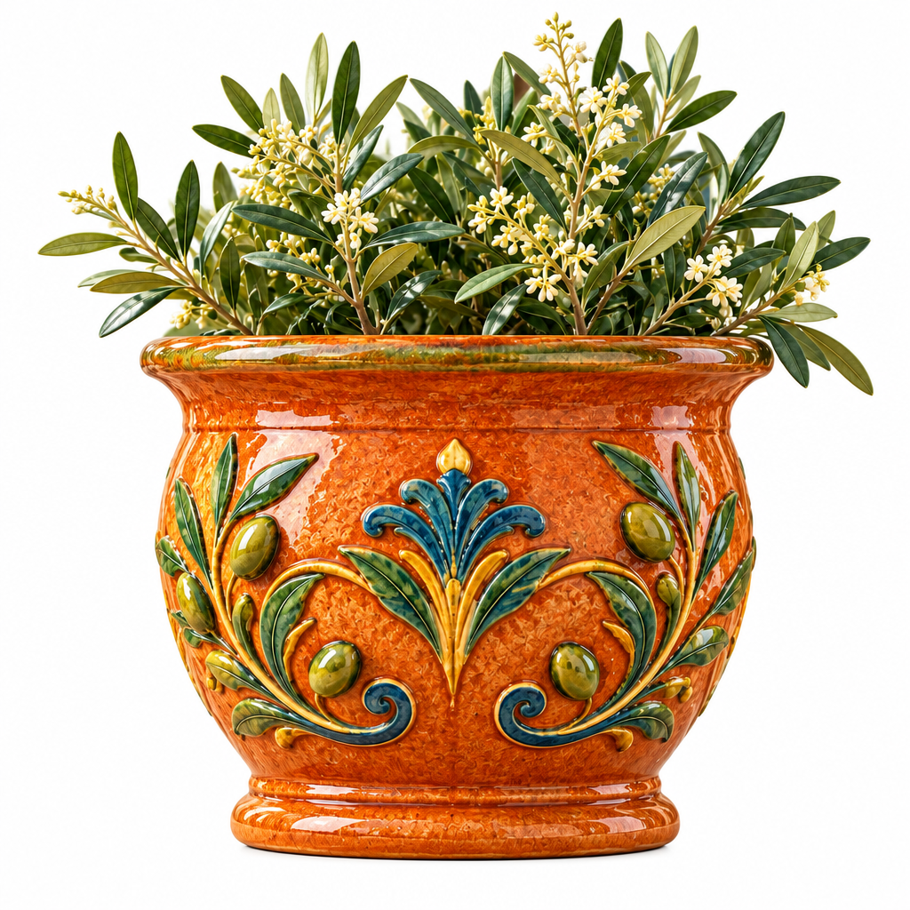 Glazed Terracotta Planter Pot image 4