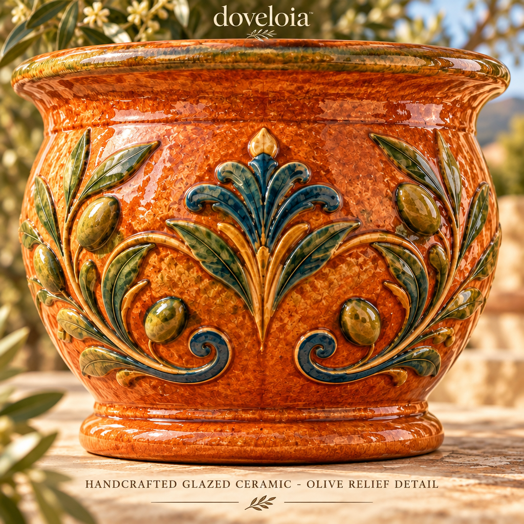 Glazed Terracotta Planter Pot image 5
