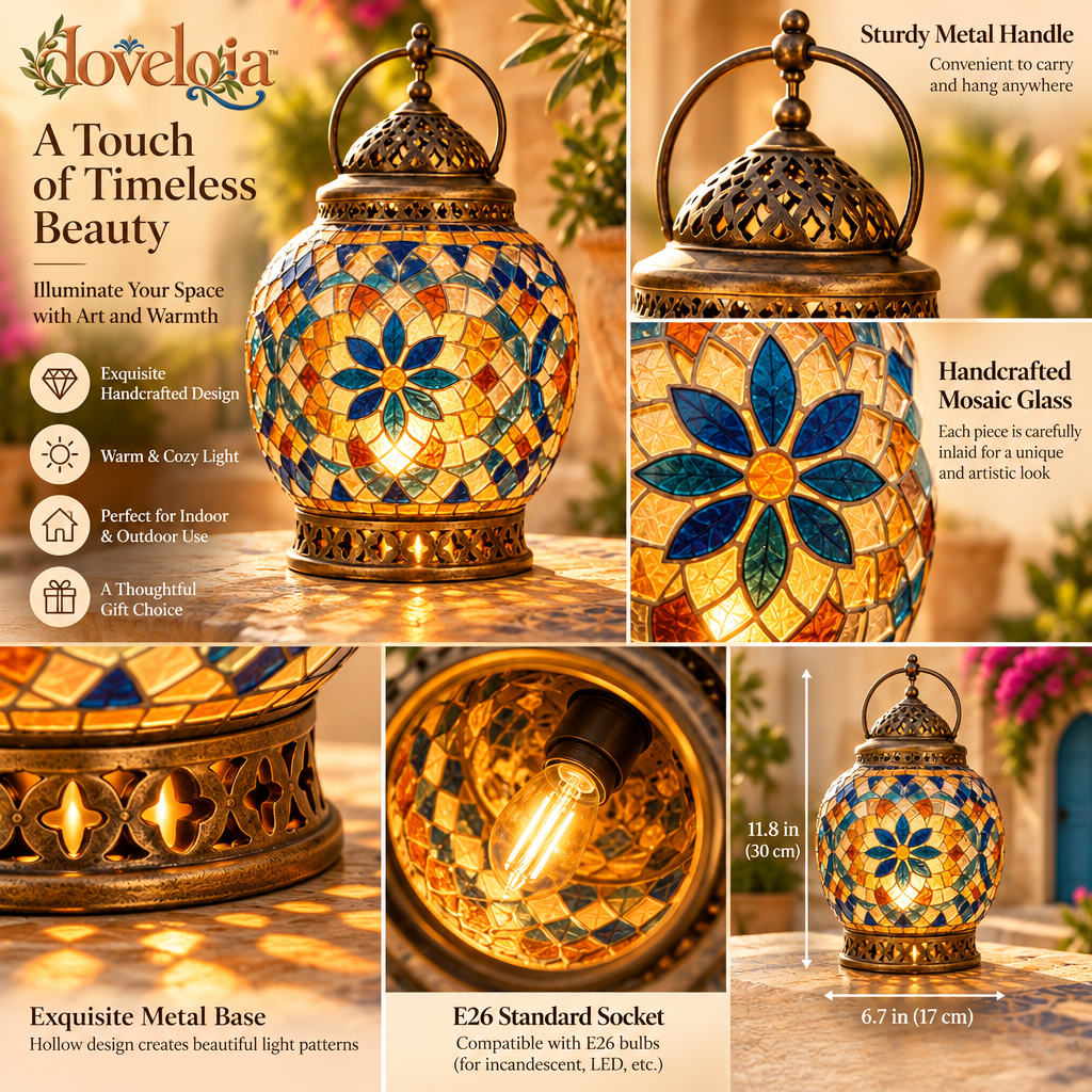 Mosaic Candle Lantern image 2