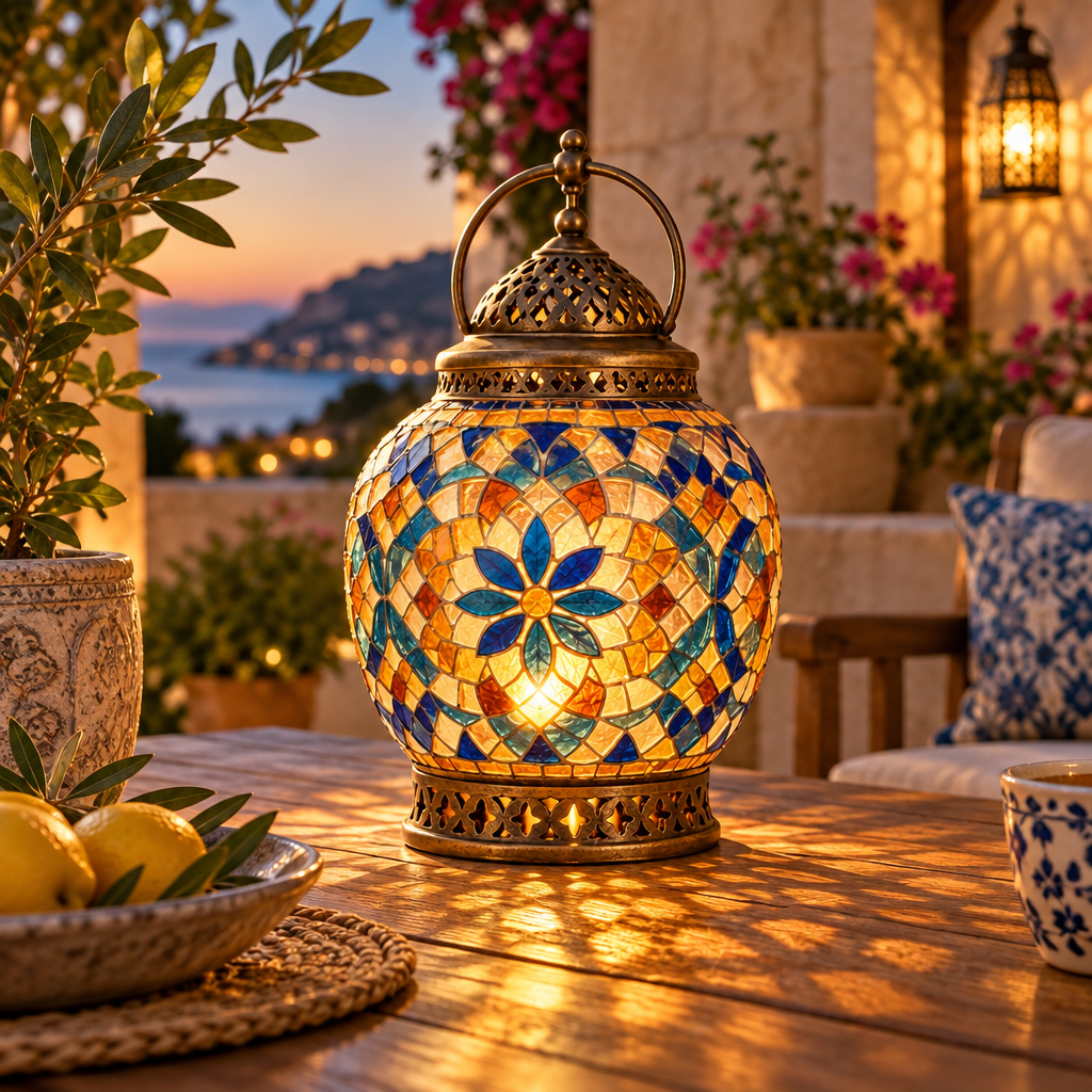 Mosaic Candle Lantern image 3