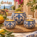 Ceramic Citronella Candle Holder Set image 1