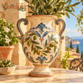Mediterranean Decorative Urn Vase image 1